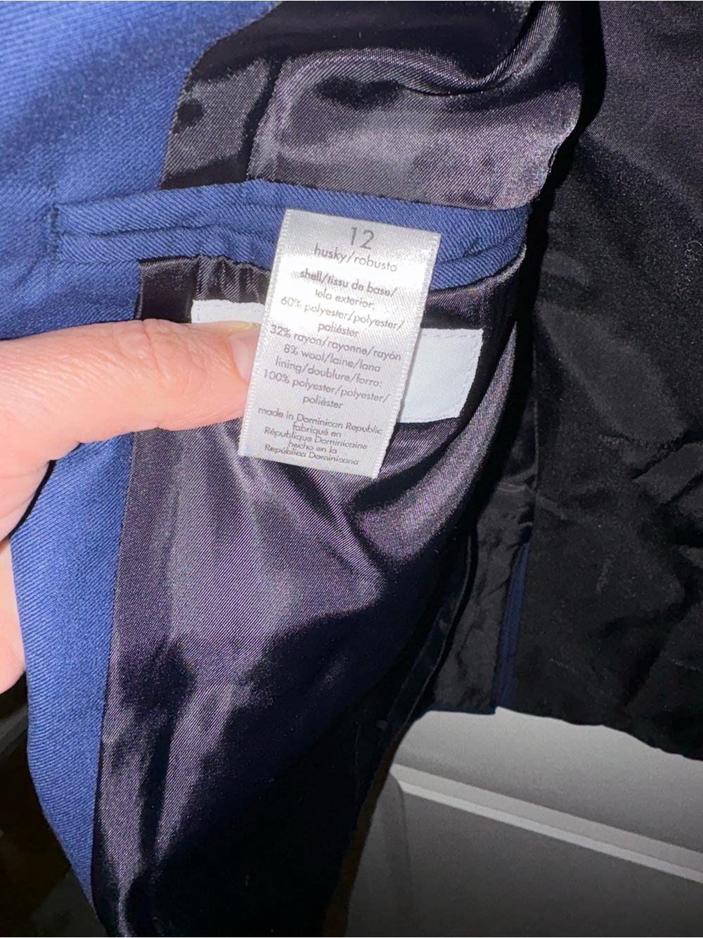 Calvin Klein Boys 12 Husky Blue Suit - Two-Piece Blazer & Pants - Picture 6 of 16